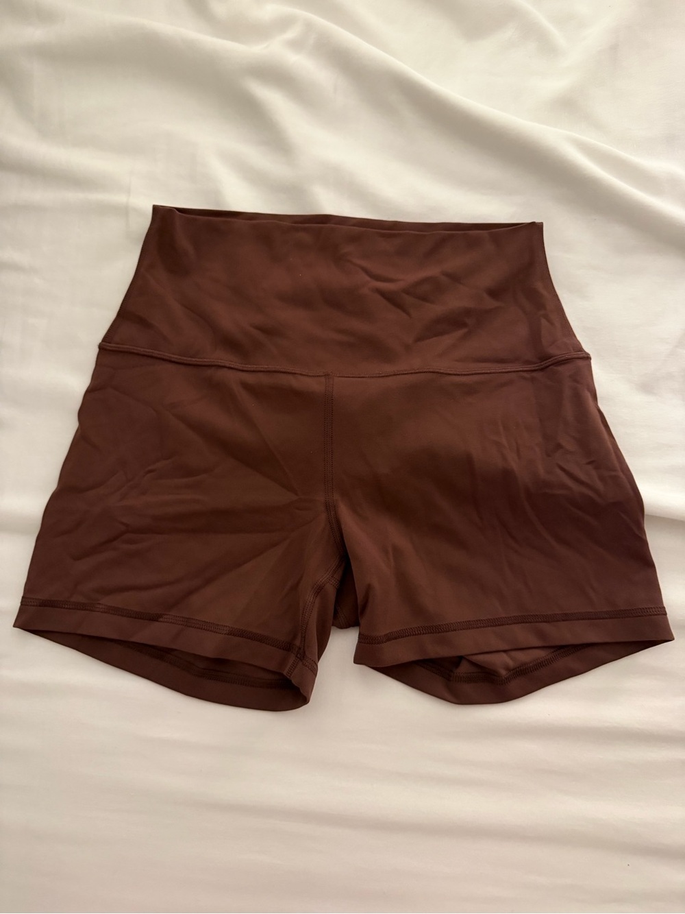 CRZ YOGA High-Waist Chocolate Brown Active Shorts